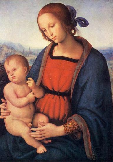 Pietro Perugino Madonna with Child Spain oil painting art